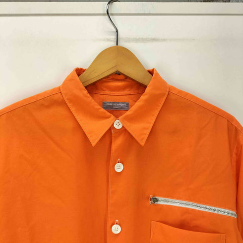 コムデギャルソンオム COMME des GARCONS HOMME 80-90S AD表記なし 田中オム ラバープリント加工 パッカブル ロゴ ナイロン L/S シャツ メンズ