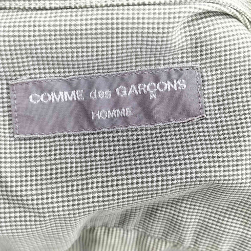 コムデギャルソンオム COMME des GARCONS HOMME 00S 製品洗い加工 開襟オープンカラー L/S チェック シャツ メンズ