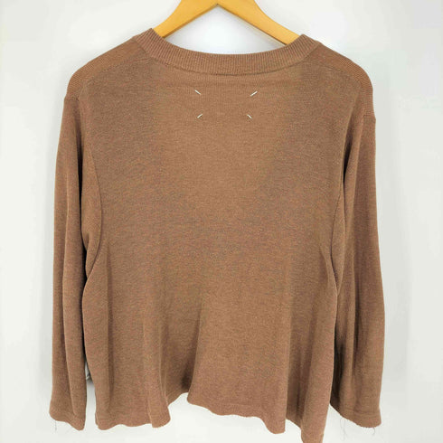 メゾンマルタンマルジェラ Maison Martin Margiela 13aw コットン Uネック 長袖 カーディガン レディース