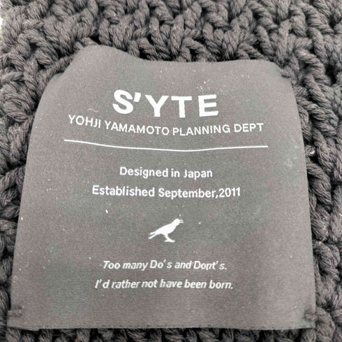サイトバイヨウジヤマモト syte by Yohji Yamamoto ニット ワンポイント ハンドバッグ レディース