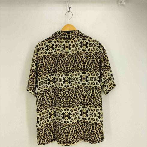 レジェンダ LEGENDA レオパード柄 S/S オープンカラー シャツ メンズ import:S
