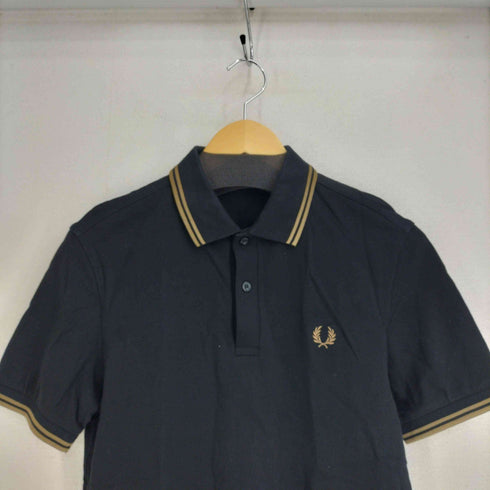 フレッドペリー FRED PERRY ロゴ刺繍 S/S ポロシャツ メンズ import:M