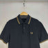 フレッドペリー FRED PERRY ロゴ刺繍 S/S ポロシャツ メンズ import:M