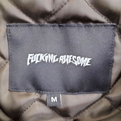 ファッキンオーサム FUCKING AWESOME 26ss Faux Leather Hooded Jacket メンズ import:M