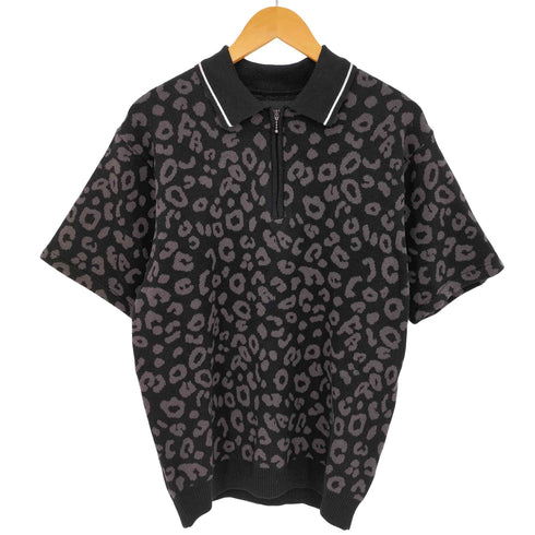 ファッキンオーサム FUCKING AWESOME 26ss FA Leopard Knit Polo メンズ import:L