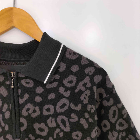ファッキンオーサム FUCKING AWESOME 26ss FA Leopard Knit Polo メンズ import:L