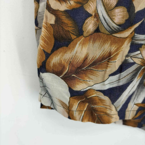 ヴィエラ Viyella ボタニカル柄 オープンカラーシャツ メンズ JPN:L