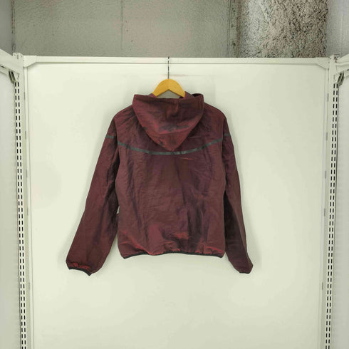 ナイキ NIKE 14AW 裏地メッシュ スイッチング クロップド シャイニー フーデット ブルゾン ジャケット ウィンドブレーカー レディース import:XL