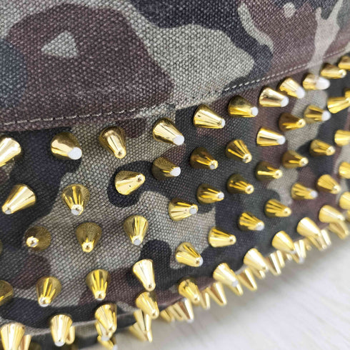 ジュゼッペザノッティデザイン GIUSEPPE ZANOTTI DESIGN カモ柄 レザースタッズナップザック メンズ