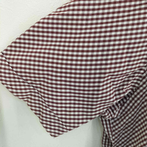バーバリーブラックレーベル BURBERRY BLACK LABEL ロゴ 刺繍入り チェック柄 半袖 BDシャツ メンズ JPN:3