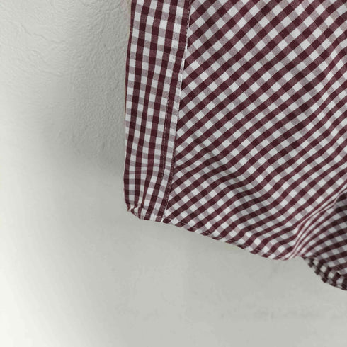 バーバリーブラックレーベル BURBERRY BLACK LABEL ロゴ 刺繍入り チェック柄 半袖 BDシャツ メンズ JPN:3