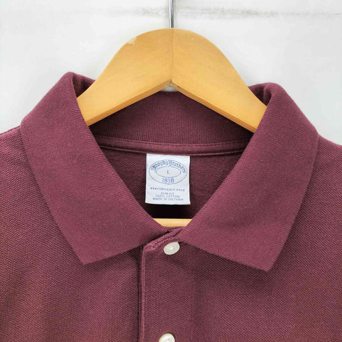 ブルックスブラザーズ BROOKS BROTHERS 1818 PERFORMANCE POLO GFロゴ 刺繍 レディース import:L