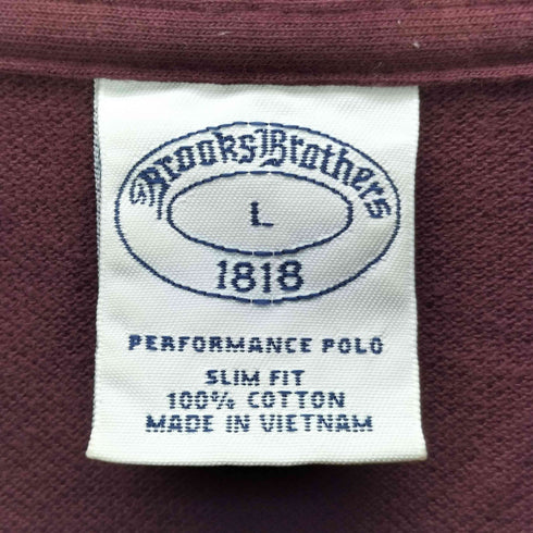 ブルックスブラザーズ BROOKS BROTHERS 1818 PERFORMANCE POLO GFロゴ 刺繍 レディース import:L