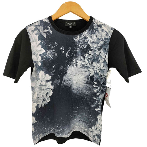 アニエスベーアンファン agnes b. ENFANT モノトーン フォトプリント Tシャツ レディース イ0