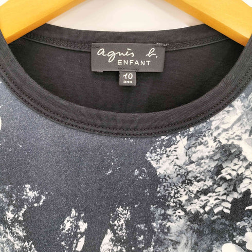 アニエスベーアンファン agnes b. ENFANT モノトーン フォトプリント Tシャツ レディース イ0