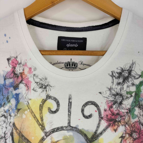 グラム glamb キャラクタープリント 5部 クルーネックTシャツ レディース JPN:0