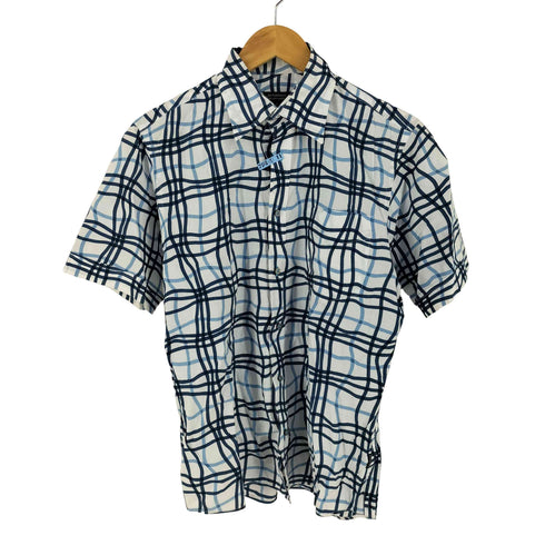 バーバリーブラックレーベル BURBERRY BLACK LABEL チェック柄 半袖 シャツ メンズ JPN:2