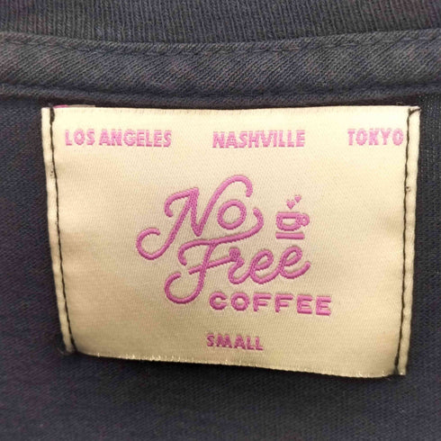 No Free Coffee プリントクルーネックTシャツ メンズ S