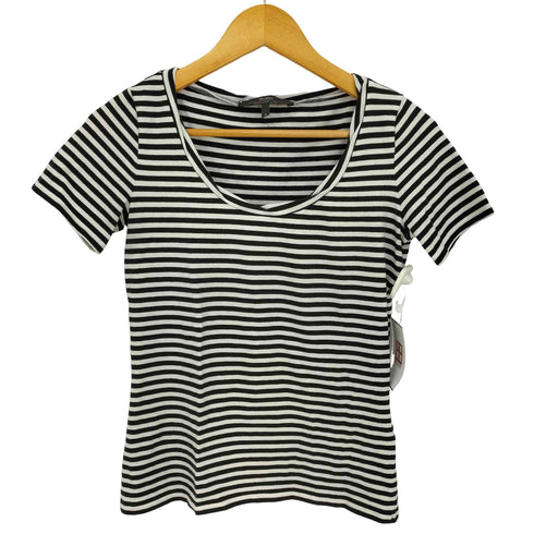 マックスマーラウィークエンド MAX MARA WEEKEND 蝶 パピヨン ラインストーン ボーダー Tシャツ レディース import:M