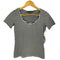 マックスマーラウィークエンド MAX MARA WEEKEND 蝶 パピヨン ラインストーン ボーダー Tシャツ レディース import:M