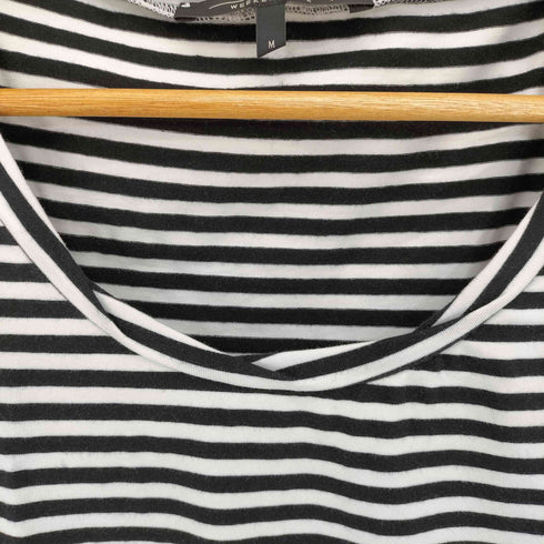 マックスマーラウィークエンド MAX MARA WEEKEND 蝶 パピヨン ラインストーン ボーダー Tシャツ レディース import:M