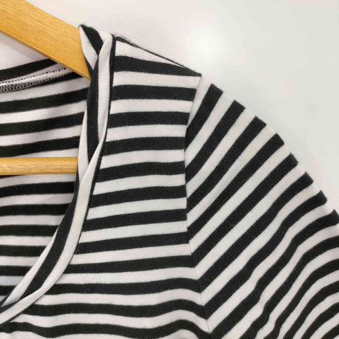 マックスマーラウィークエンド MAX MARA WEEKEND 蝶 パピヨン ラインストーン ボーダー Tシャツ レディース import:M