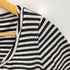 マックスマーラウィークエンド MAX MARA WEEKEND 蝶 パピヨン ラインストーン ボーダー Tシャツ レディース import:M