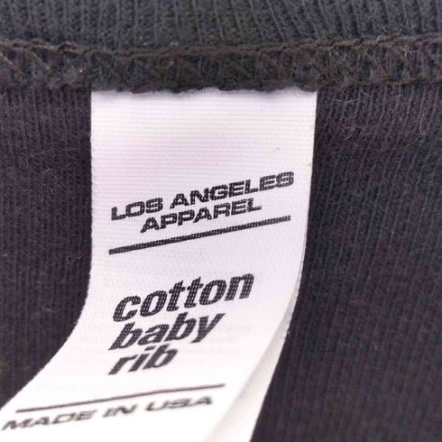 ロサンゼルスアパレル Los Angeles Apparel フロント プリント 半袖Tシャツ カットソー Y2K レディース