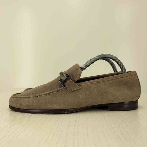 エルメネジルドゼニア Ermenegildo Zegna スエード ビットローファー メンズ US:6.5