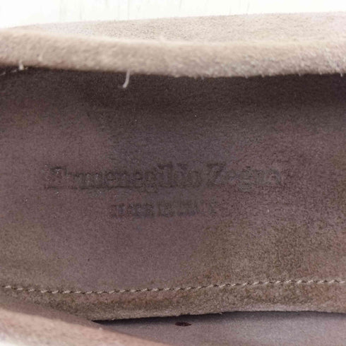 エルメネジルドゼニア Ermenegildo Zegna スエード ビットローファー メンズ US:6.5
