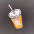 No Free Coffee プリントクルーネックTシャツ メンズ