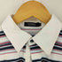 バーバリーブラックレーベル BURBERRY BLACK LABEL 刺繍入り ボーダー柄 半袖 ポロシャツ メンズ JPN:2