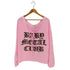 BABYMETALELUB Vネック プリントオフショルダーTシャツ Y2K レディース