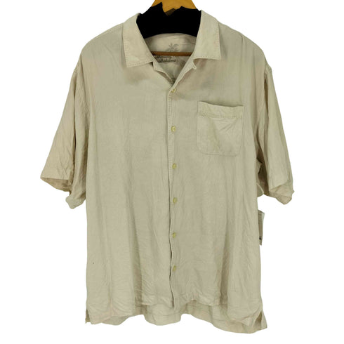 トミーバハマ Tommy Bahama オープンカラー 開襟 シルクシャツ メンズ import:XL