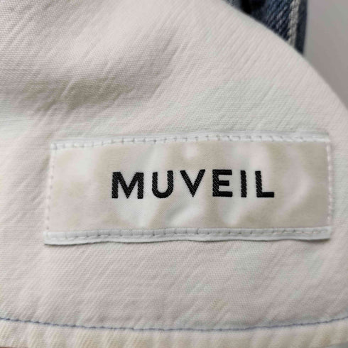 ミュベール MUVEIL チョウチョ 刺繍入りデニムスカート レディース JPN:36