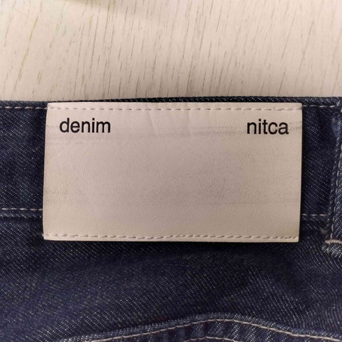 ニトカ nitca ウエスト デザイン ワイドデニムパンツ メンズ FREE