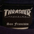 スラッシャー THRASHER SKATBOARD MAGAZINE フロント 袖プリント クルーネックR/Sシャツ メンズ JPN:XL
