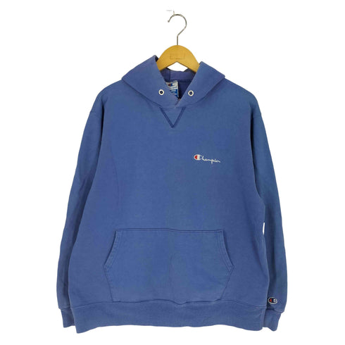 チャンピオン Champion 90s USA製 ロゴ刺繍 前Vガゼット プルオーバーパーカー メンズ import:XL