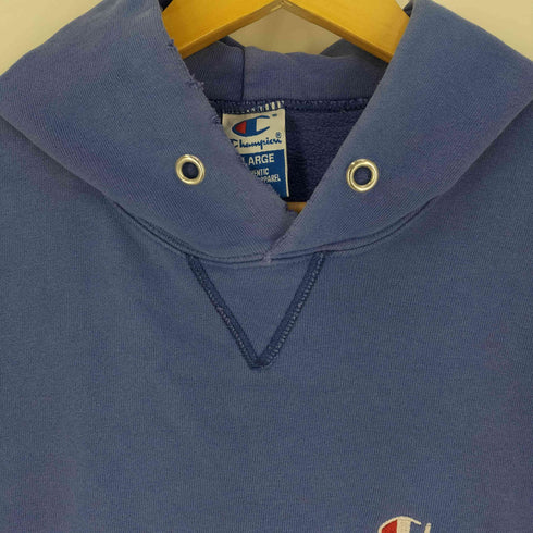 チャンピオン Champion 90s USA製 ロゴ刺繍 前Vガゼット プルオーバーパーカー メンズ import:XL