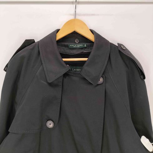 ローレンラルフローレン LAUREN RALPH LAUREN 裏地キルティング ライナー付き ガンフラップ バルマカーン ステンカラー ロング コート レディース 40L