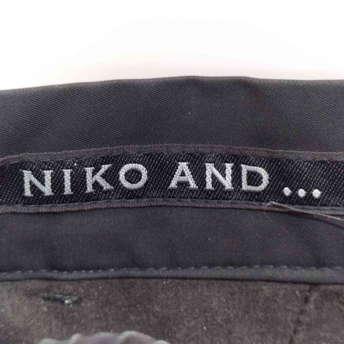 ニコアンド niko and... ストレッチ スラックス ワイド テーパード パンツ レディース JPN:S