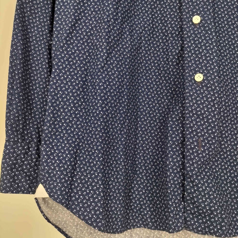 バルバ BARBA イタリア製 DANDYLIFE 花柄 ボタンダウン長袖シャツ メンズ import:M