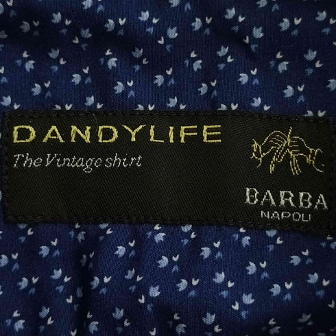 バルバ BARBA イタリア製 DANDYLIFE 花柄 ボタンダウン長袖シャツ メンズ import:M
