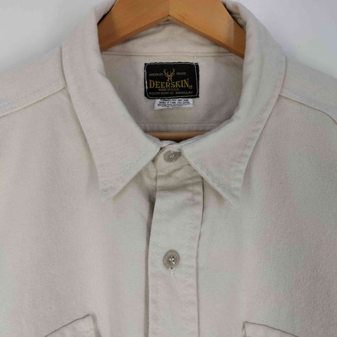 DEERSKIN USA製 シャモアクロス レギュラーカラーシャツ メンズ 2X-LARGE