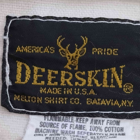 DEERSKIN USA製 シャモアクロス レギュラーカラーシャツ メンズ 2X-LARGE