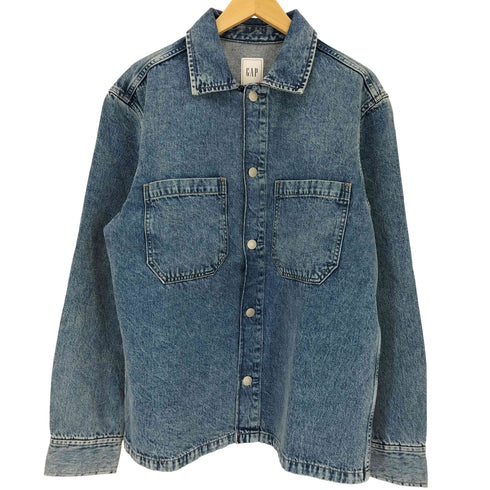 ギャップ Gap デニム ユーティリティ オーバーシャツ メンズ S