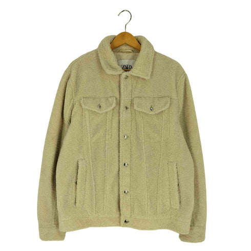 ザラ ZARA ボアジャケット メンズ import:L
