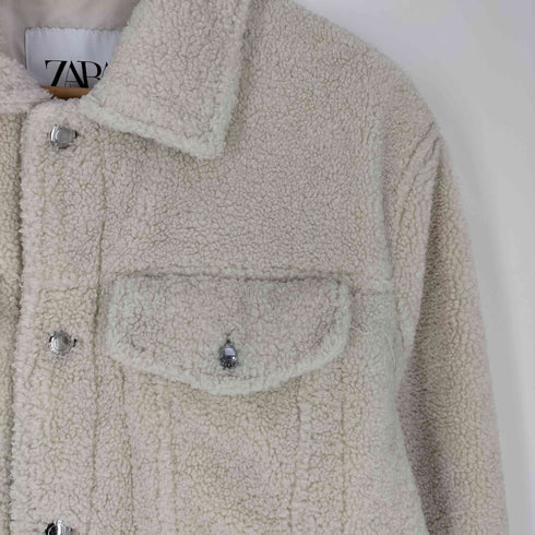 ザラ ZARA ボアジャケット メンズ import:L