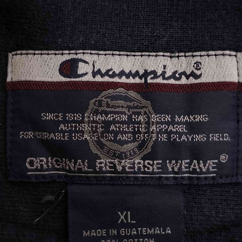 チャンピオン Champion 00S ORIGINAL REVERSE WEAVE PENN STATE カレッジワッペン クルーネックスウェット メンズ import:XL