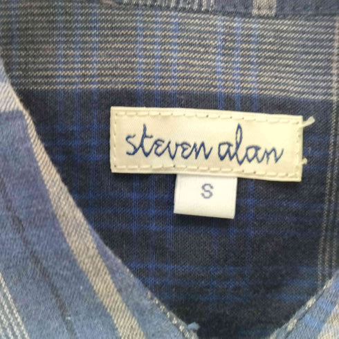 スティーブンアラン Steven Alan タータンチェック ボタンダウンシャツ メンズ S